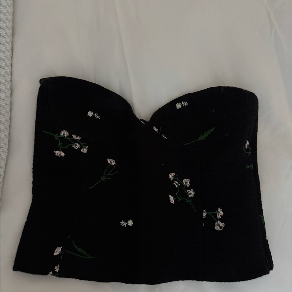 Zara Elegant Black Bustier